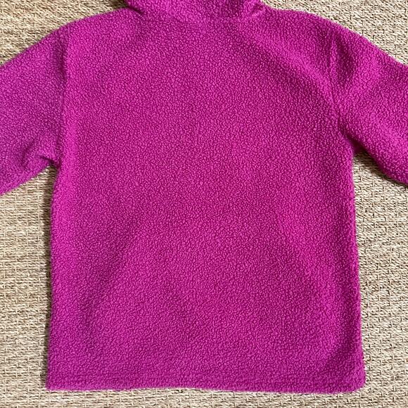 Carhartt Girls Pink Quarter Snap Pullover Hooded Sweatshirt XL 14 - Picture 12 of 13